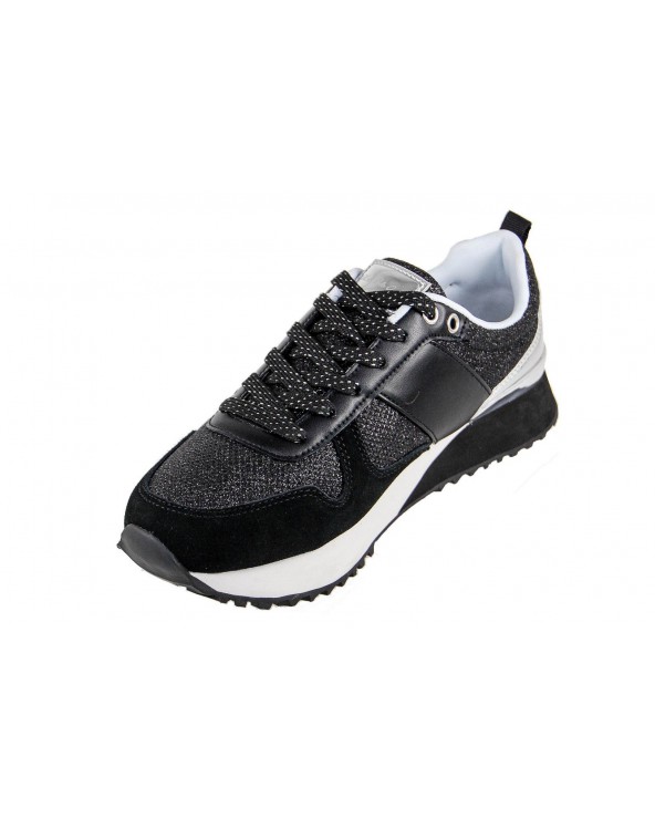 Sneakersy U.S POLO ASSN - FRIDA 4103W8/TS1  - czarny, srebrny