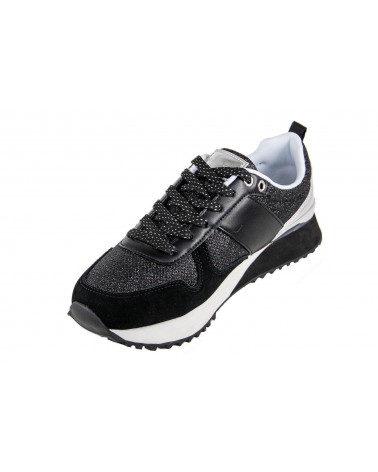 Sneakersy U.S POLO ASSN - FRIDA 4103W8/TS1  - czarny, srebrny