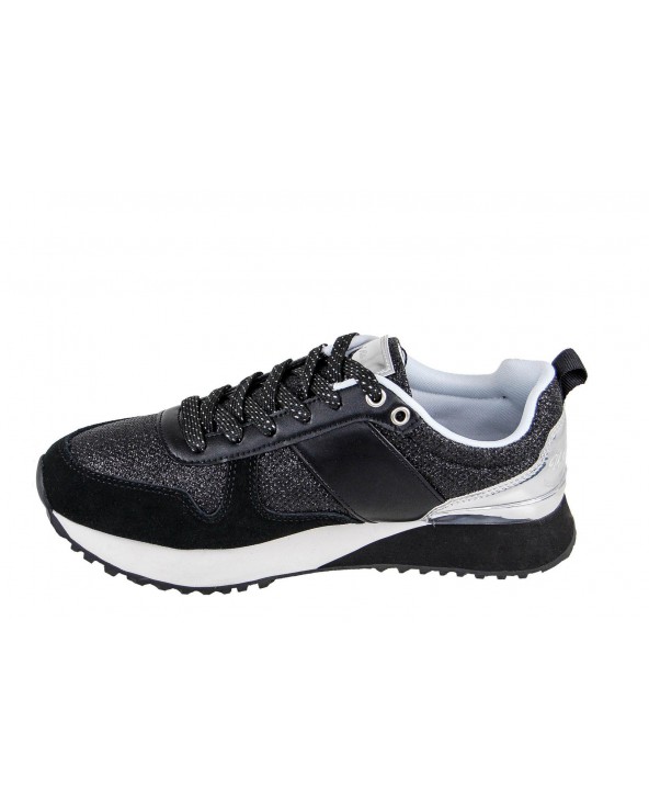 Sneakersy U.S POLO ASSN - FRIDA 4103W8/TS1  - czarny, srebrny