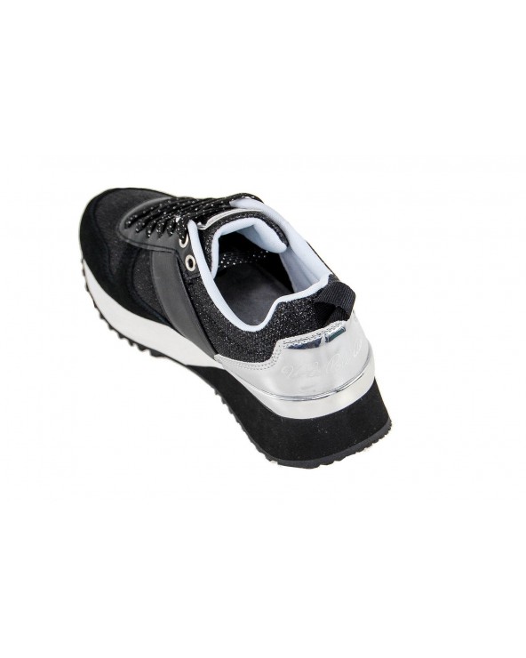 Sneakersy U.S POLO ASSN - FRIDA 4103W8/TS1  - czarny, srebrny