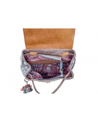 Plecak ANEKKE - 28875-05 brązowy,fioletowy