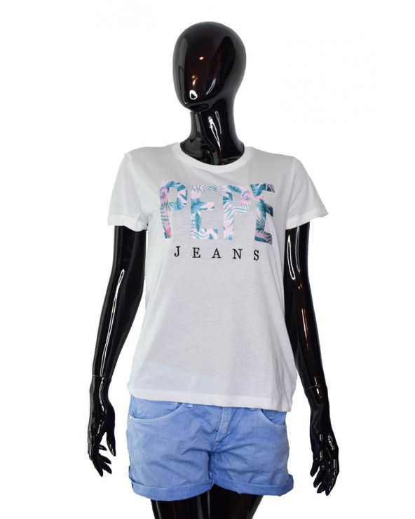 T-shirt PEPE JEANS - PL504083 biały