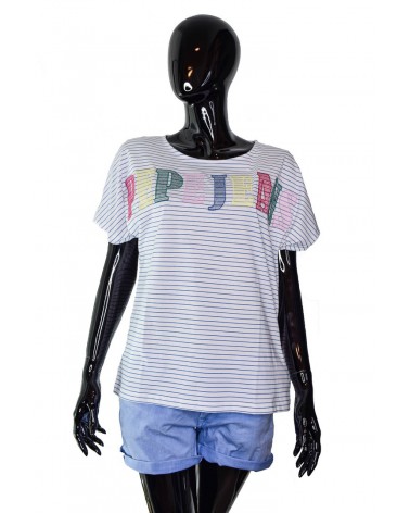 T-shirt PEPE JEANS - PL504072 biały