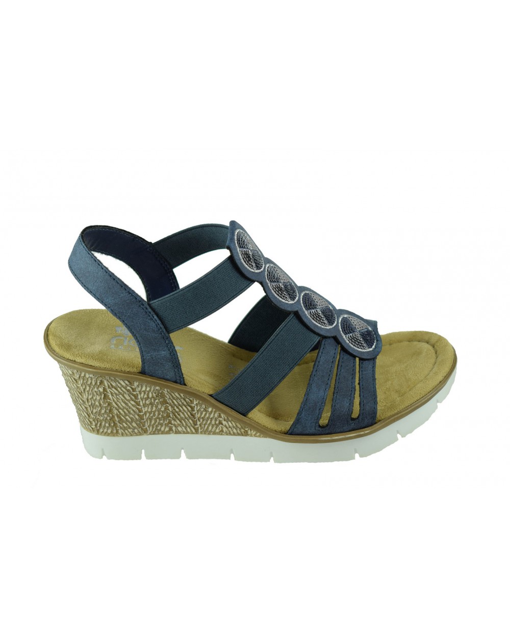 Sandały RIEKER - 65515-14 granatowy