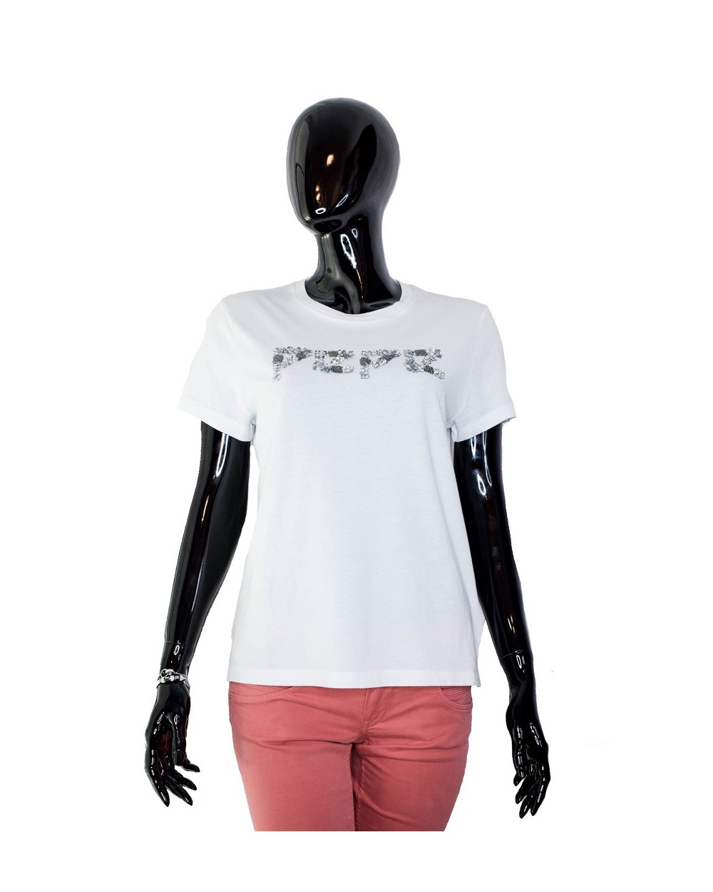 T-shirt PEPE JEANS - PL504061 biały