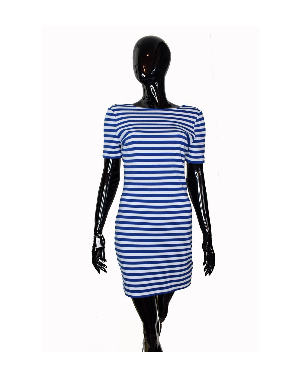 Sukienka TOMMY HILFIGER - DW0DW06174 434 niebieski, biały