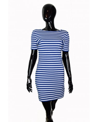 Sukienka TOMMY HILFIGER - DW0DW06174 434 niebieski, biały