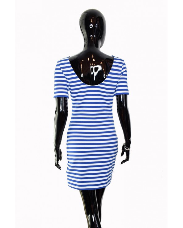Sukienka TOMMY HILFIGER - DW0DW06174 434 niebieski, biały