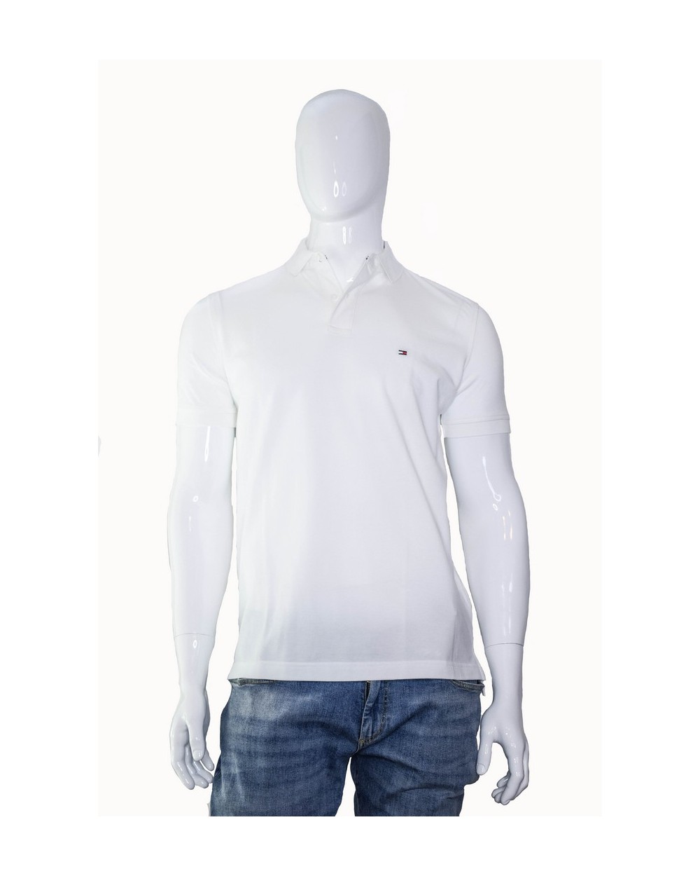 Koszulka Polo TOMMY HILFIGER- MW0MW04976 100 biały