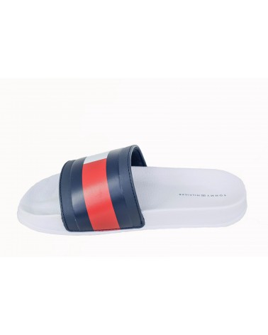 Klapki TOMMY HILFIGER - T3B0-30568-0634Y003 biały