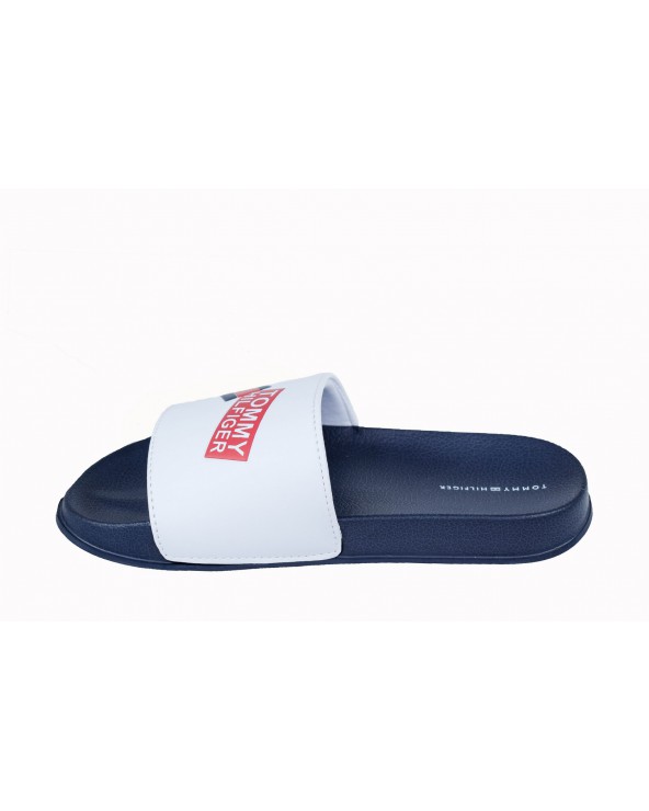 Klapki TOMMY HILFIGER - T3B0-30567-0754100 biały