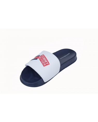 Klapki TOMMY HILFIGER - T3B0-30567-0754100 biały