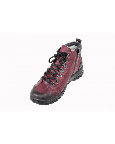 Botki RIEKER - L7144-35 bordowy