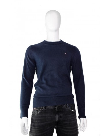 Sweter TOMMY HILFIGER - MW0MW11674 granatowy