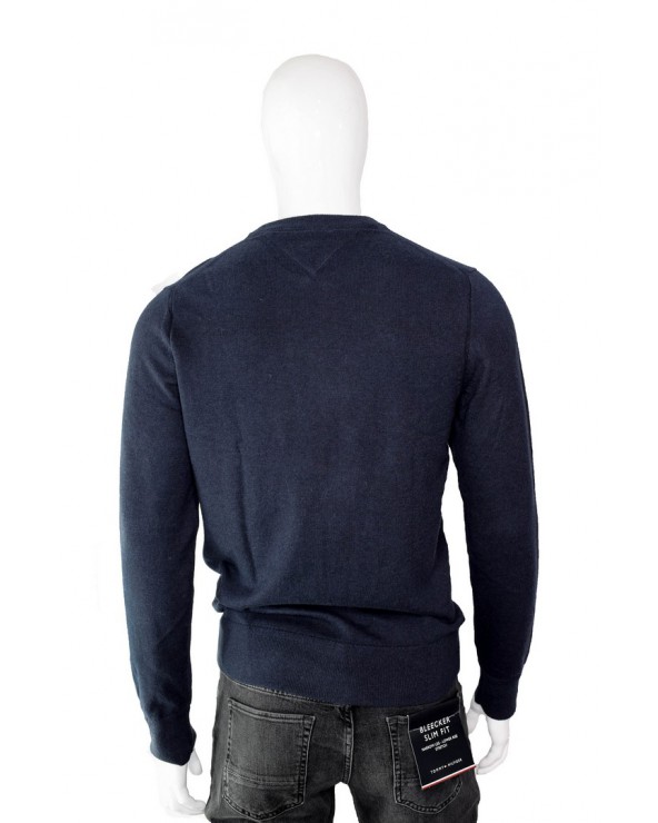 Sweter TOMMY HILFIGER - MW0MW11674 granatowy