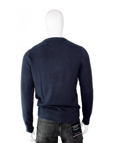 Sweter TOMMY HILFIGER - MW0MW11674 granatowy