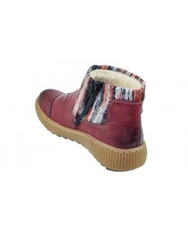 Botki RIEKER - Z6684-35 czerwony