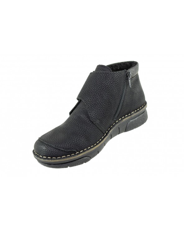 Botki RIEKER - 53384-00 czarny