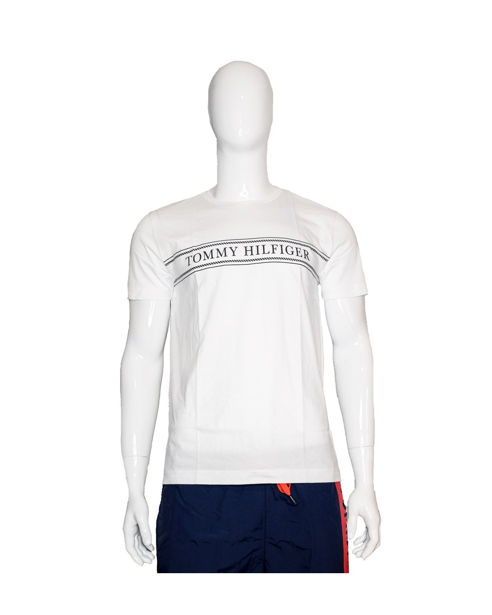 Koszulka TOMMY HILFIGER - MW0MW13333 YBR biały