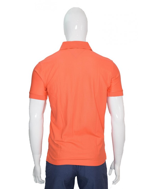 Koszulka Polo TOMMY HILFIGER - MW0MW10766 SOG pomarańczowy