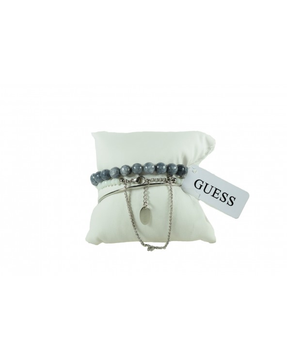 Bransoletka GUESS - UBS80008 srebrny, szary