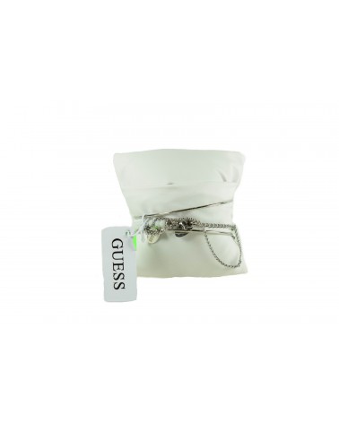 Bransoletka GUESS - UBS80001 srebrny, biały