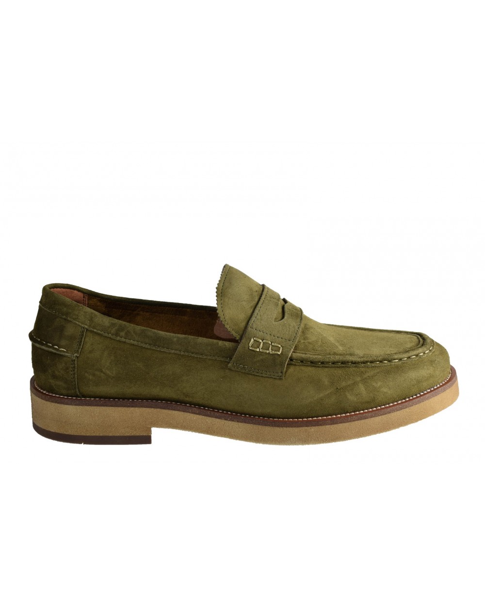 Mokasyny JOHN DOUBARE - V127-02-Y11 zielony