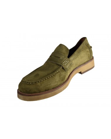 Mokasyny JOHN DOUBARE - V127-02-Y11 zielony