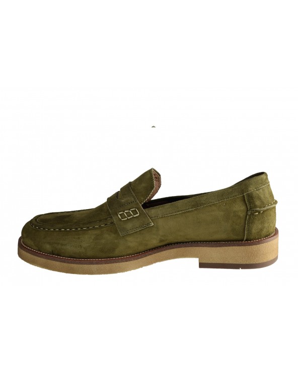 Mokasyny JOHN DOUBARE - V127-02-Y11 zielony