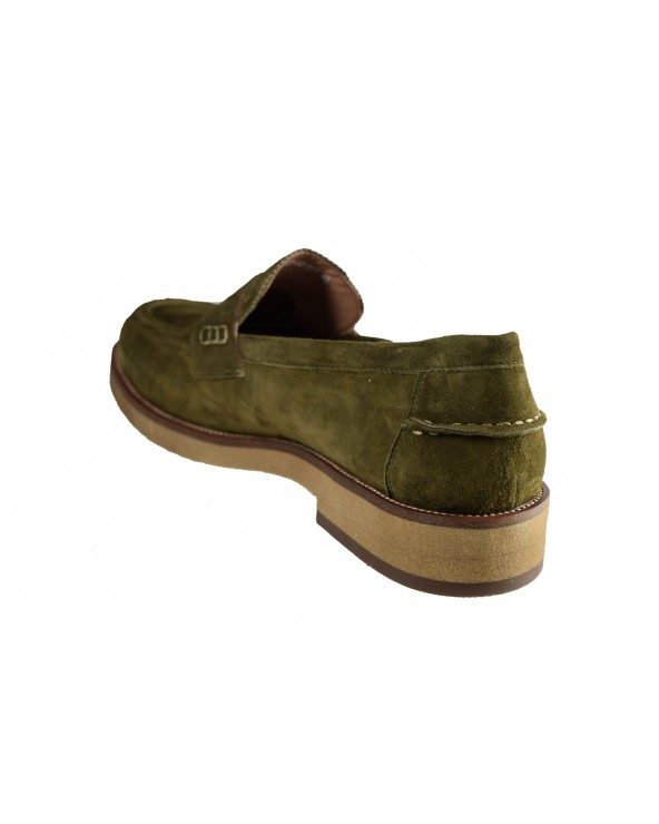 Mokasyny JOHN DOUBARE - V127-02-Y11 zielony