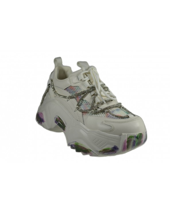 Sneakersy damskie JOHN DOUBARE - 9008-18 biały