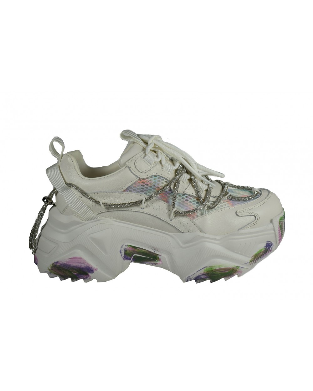 Sneakersy damskie JOHN DOUBARE - 9008-18 biały