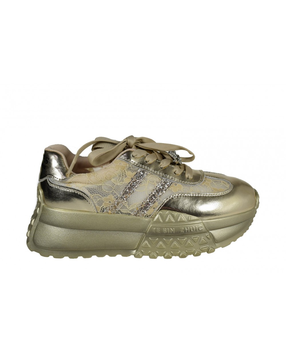 Sneakersy damskie JOHN DOUBARE - 18159-2 złoty