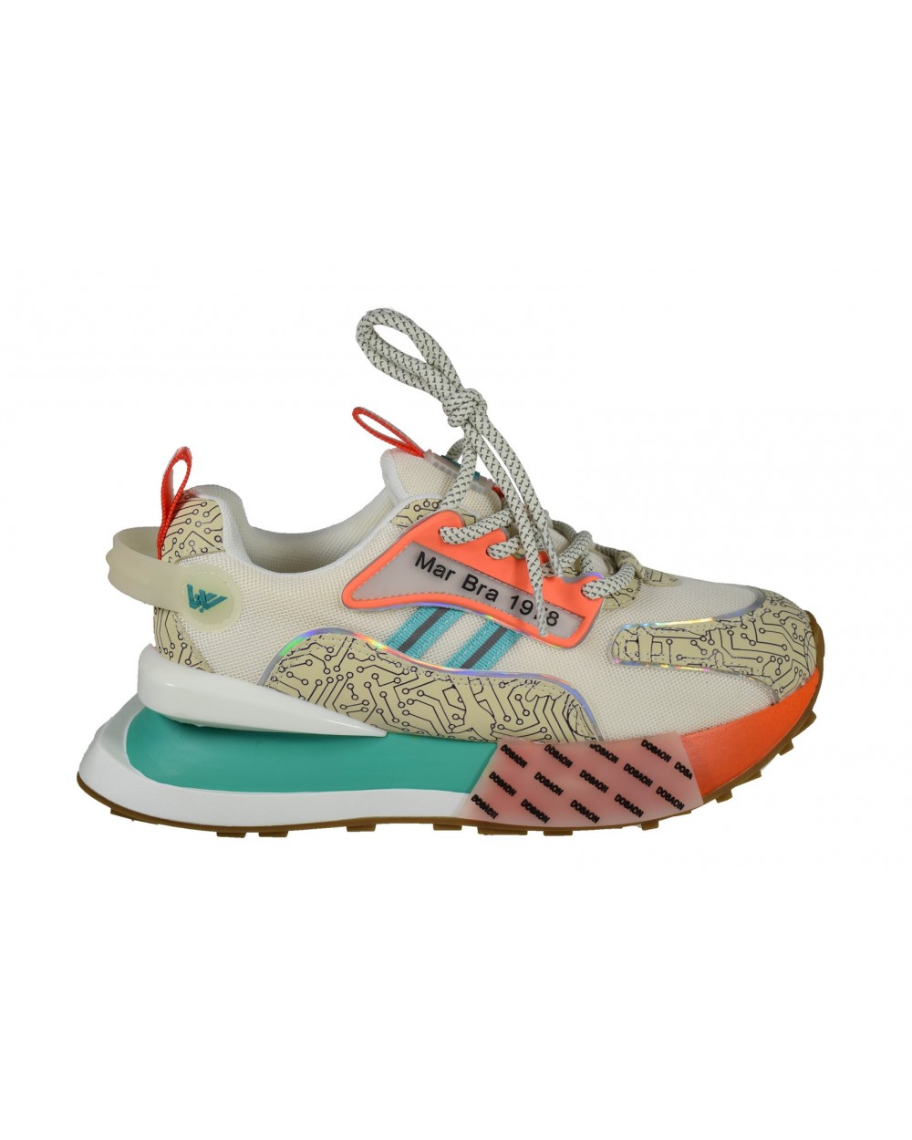 Sneakersy damskie JOHN DOUBARE - 3577-10 beżowy