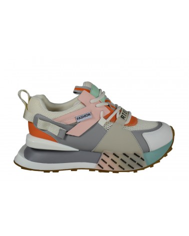 Sneakersy damskie JOHN DOUBARE - 3577-1 beżowy