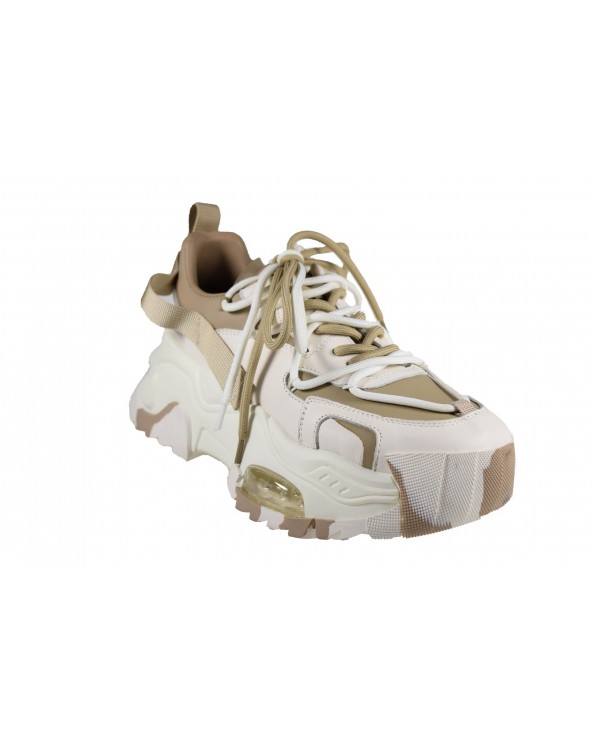 Sneakersy damskie JOHN DOUBARE - 5315-11 biały, beżowy