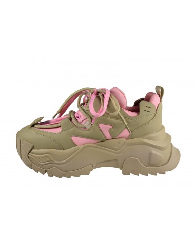 Sneakersy damskie JOHN DOUBARE - 5315-6 beżowy, różowy