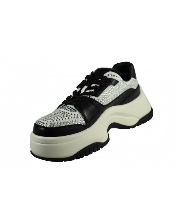 Sneakersy damskie JOHN DOUBARE - 9008-88A czarny