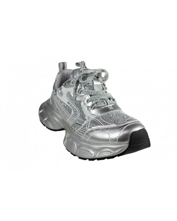 Sneakersy damskie JOHN DOUBARE - 9239 srebrny