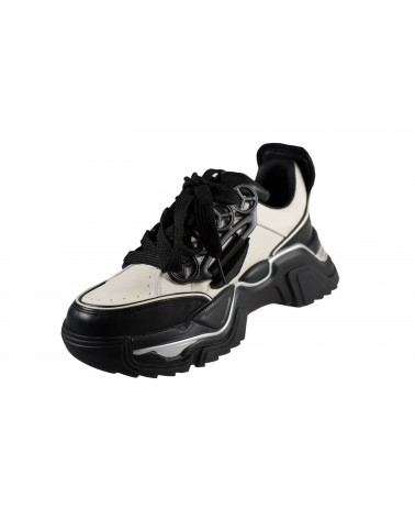 Sneakersy damskie JOHN DOUBARE - 5315 czarny, biały