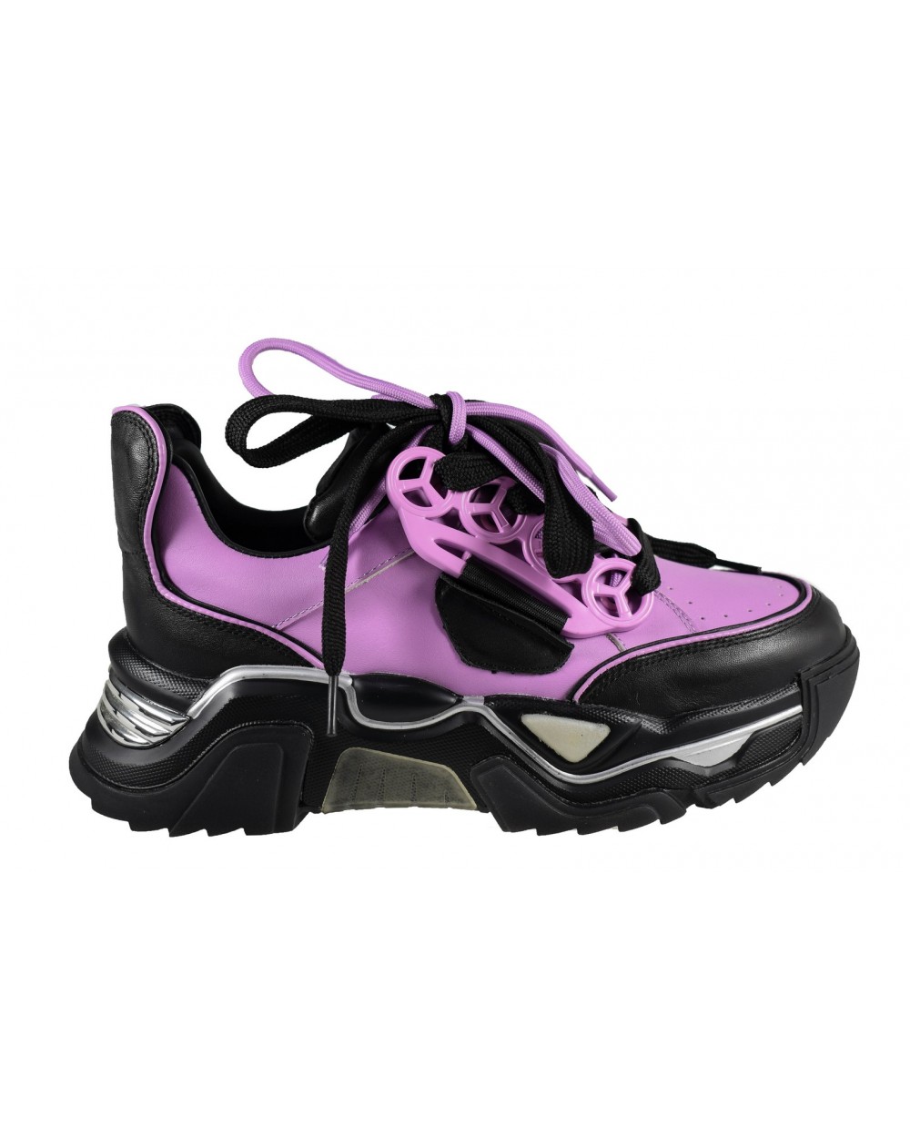 Sneakersy damskie JOHN DOUBARE - 5315 czarny, fioletowy