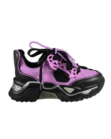 Sneakersy damskie JOHN DOUBARE - 5315 czarny, fioletowy