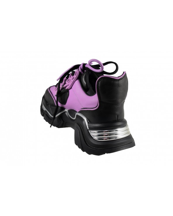 Sneakersy damskie JOHN DOUBARE - 5315 czarny, fioletowy