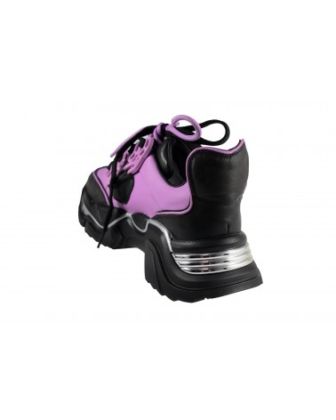 Sneakersy damskie JOHN DOUBARE - 5315 czarny, fioletowy