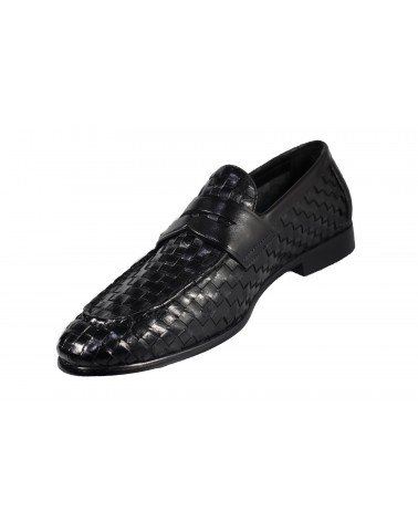 Mokasyny JOHN DOUBARE - D627-117B-46 czarny